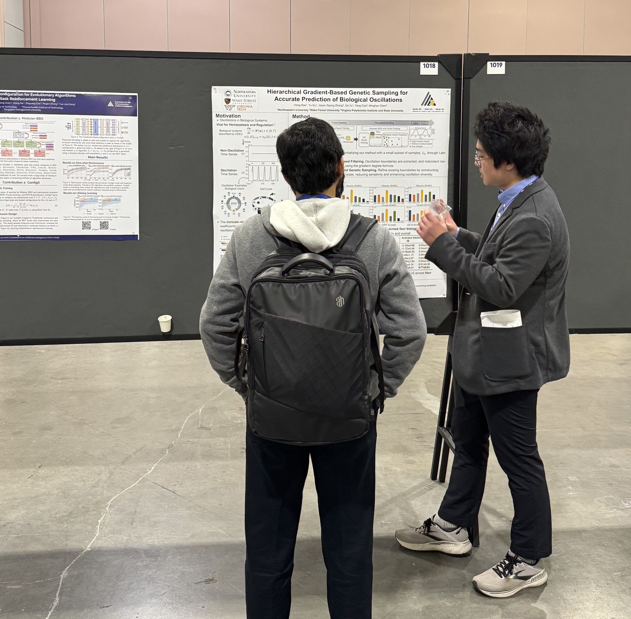 Undergraduate presenting poster
